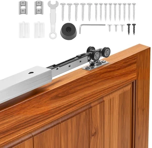 VEVOR Sliding Pocket Door Hardware Track Kit, 56.73" Pocket Door Track Kit with Soft Close Mechanism for Smooth and Quiet Sliding, Easy to Install, for 1" to 1 3/4" Thickness 30" Width Single Door VEVOR Sliding Pocket Door Hardware Track Kit, 56.73" Pocket Door Track Kit with Soft Close Mechanism for Smooth and Quiet Sliding, Easy to Install, for 1" to 1 3/4" Thickness 30" Width Single Door