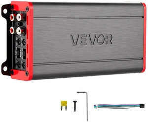 VEVOR 4 Channel Car Audio Amplifier 2 Ohm Stable Bridgeable Class D Full Range Amp Max Power 4 x 272W @ 4 Ohm / 4 x 400W @ 2 Ohm for Car SUV Truck Off-Road VEVOR 4 Channel Car Audio Amplifier 2 Ohm Stable Bridgeable Class D Full Range Amp Max Power 4 x 272W @ 4 Ohm / 4 x 400W @ 2 Ohm for Car SUV Truck Off-Road