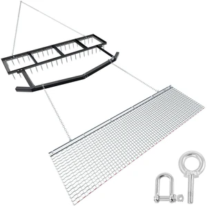 VEVOR Drag Harrow, 6 ft Tow-Behind Driveway Grader with Chain Harrow, Adjustable Width & 80lbs Load Capacity, Heavy Duty Lawn Leveling Rake, Fits ATVs UTVs Tractors, for Gravel Driveway Field VEVOR Drag Harrow, 6 ft Tow-Behind Driveway Grader with Chain Harrow, Adjustable Width & 80lbs Load Capacity, Heavy Duty Lawn Leveling Rake, Fits ATVs UTVs Tractors, for Gravel Driveway Field
