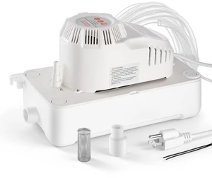 VEVOR Condensate Pump, 1/12 HP, 90 GPH, 20 ft Lift, 115V Automatic AC Condensation Removal Pump with Safety Switch 20 ft Tubing, for Air Conditioner, Dehumidifier, HVAC, Furnace, Ice Maker Water Drain VEVOR Condensate Pump, 1/12 HP, 90 GPH, 20 ft Lift, 115V Automatic AC Condensation Removal Pump with Safety Switch 20 ft Tubing, for Air Conditioner, Dehumidifier, HVAC, Furnace, Ice Maker Water Drain