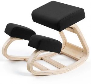 VEVOR Ergonomic Kneeling Chair, Wooden Posture Knee Chair with Thick Foam Cushions and Solid Wood Frame, Adjustable Height, Natural Relief for Neck or Back Pain, Ideal for Home, Office or Meditation VEVOR Ergonomic Kneeling Chair, Wooden Posture Knee Chair with Thick Foam Cushions and Solid Wood Frame, Adjustable Height, Natural Relief for Neck or Back Pain, Ideal for Home, Office or Meditation