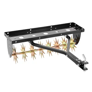 VEVOR Tow Behind Plug Aerator, 32 in Lawn Spike Aerator with Universal Hitch, Heavy Duty & Rust-Resistant, Pull Behind Spike Aerator Tool with Folded Edge Tray, for Farmland & Garden Tractors VEVOR Tow Behind Plug Aerator, 32 in Lawn Spike Aerator with Universal Hitch, Heavy Duty & Rust-Resistant, Pull Behind Spike Aerator Tool with Folded Edge Tray, for Farmland & Garden Tractors