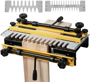 VEVOR Dovetail Jig, 12 in Width, Dove Tailing Router Jigs with 4 Router Bits & 3 Templates, Precise Alignment Dove Tail Jig, Mortise and Tenon Woodworking Tools for Furniture & Wood Cabinet Making VEVOR Dovetail Jig, 12 in Width, Dove Tailing Router Jigs with 4 Router Bits & 3 Templates, Precise Alignment Dove Tail Jig, Mortise and Tenon Woodworking Tools for Furniture & Wood Cabinet Making