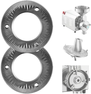 VEVOR 2PCS Grinding Sheets for Electric Grain Mill Grinder, Cast Iron Dry Grinding Discs, Replacement Grinding Plates Compatible with VEVOR HN-2200, HN-3000 Corn Spice Mill Grinder VEVOR 2PCS Grinding Sheets for Electric Grain Mill Grinder, Cast Iron Dry Grinding Discs, Replacement Grinding Plates Compatible with VEVOR HN-2200, HN-3000 Corn Spice Mill Grinder