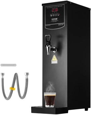 VEVOR Commercial Water Boiler, Electric Hot Water Dispenser with 316 Stainless Steel Heating Tube, 1500W Step-by-step Fast Heating 50L per Hour Hot Water Boiler, for Coffee Tea Restaurant Office VEVOR Commercial Water Boiler, Electric Hot Water Dispenser with 316 Stainless Steel Heating Tube, 1500W Step-by-step Fast Heating 50L per Hour Hot Water Boiler, for Coffee Tea Restaurant Office