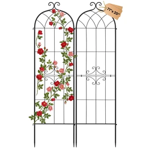 VEVOR Garden Trellis, 71 x 20 inch Rose Trellis, 2 Packs Garden Flower Rose Trellises with Powder-Coated Finish & Convenient Locking Design, Plant Support Trellises for Flowers, Vegetables, Roses VEVOR Garden Trellis, 71 x 20 inch Rose Trellis, 2 Packs Garden Flower Rose Trellises with Powder-Coated Finish & Convenient Locking Design, Plant Support Trellises for Flowers, Vegetables, Roses