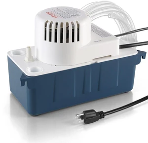 VEVOR Condensate Pump, 1/33 HP, 100 GPH, 22 ft Lift, 115V Automatic Condensation Removal Pump with Safety Switch & 20 ft Tubing, for Air Conditioner, Dehumidifier, HVAC, Furnace, Ice Maker Water Drain VEVOR Condensate Pump, 1/33 HP, 100 GPH, 22 ft Lift, 115V Automatic Condensation Removal Pump with Safety Switch & 20 ft Tubing, for Air Conditioner, Dehumidifier, HVAC, Furnace, Ice Maker Water Drain