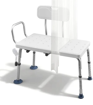 VEVOR Tub Transfer Bench for Bathtub, 400 lbs Capacity Heavy Duty Shower Chair with Arm, Backrest and Curtain Slot, Height Adjustable Shower Bench Bath Seat for Adults, Seniors, Elderly and Disabled VEVOR Tub Transfer Bench for Bathtub, 400 lbs Capacity Heavy Duty Shower Chair with Arm, Backrest and Curtain Slot, Height Adjustable Shower Bench Bath Seat for Adults, Seniors, Elderly and Disabled