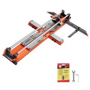VEVOR 47.2-Inch Manual Tile Cutter, Upgraded Sliding Head Cutting Tool with Spring-Loaded Base, Angle Fence, Tungsten Carbide Cutting Wheel, Alignment Guide, for DIY Pros, Ceramic, Floor, Wall Tiles VEVOR 47.2-Inch Manual Tile Cutter, Upgraded Sliding Head Cutting Tool with Spring-Loaded Base, Angle Fence, Tungsten Carbide Cutting Wheel, Alignment Guide, for DIY Pros, Ceramic, Floor, Wall Tiles