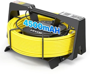 VEVOR 2026 Upgraded Sewer Camera with WiFi, 65.6ft/20m Drain Pipeline Camera, IP68 Snake Plumbing Cameras with Light- 12 LEDS, Wireless WiFi Connectivity to Phone/Tablet for Sewer Duct Pipe Inspection VEVOR 2026 Upgraded Sewer Camera with WiFi, 65.6ft/20m Drain Pipeline Camera, IP68 Snake Plumbing Cameras with Light- 12 LEDS, Wireless WiFi Connectivity to Phone/Tablet for Sewer Duct Pipe Inspection