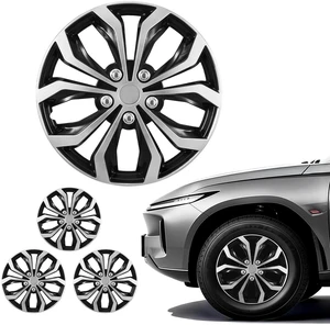 VEVOR Hubcaps Wheel Covers, 16 Inch Set of 4 Wheel Rim Cover Hubcaps OEM Replacement, R16 Size Snap On Car Hub Caps, Universal 10-Spoke ABS Tire Rim Caps for Hyundai Chevrolet Ford Honda, Silver/Black VEVOR Hubcaps Wheel Covers, 16 Inch Set of 4 Wheel Rim Cover Hubcaps OEM Replacement, R16 Size Snap On Car Hub Caps, Universal 10-Spoke ABS Tire Rim Caps for Hyundai Chevrolet Ford Honda, Silver/Black