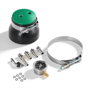 VEVOR Turbo Boost Leak Tester 4", 3" 6061 Aluminum End Cap, 0-30 PSI Adapter Gauge Range, Check Test Intake Charge Pipe Pressure Leaks with 4 Pairs of Air Fittings for Turbo Cars, SUVs, Diesel Trucks VEVOR Turbo Boost Leak Tester 4", 3" 6061 Aluminum End Cap, 0-30 PSI Adapter Gauge Range, Check Test Intake Charge Pipe Pressure Leaks with 4 Pairs of Air Fittings for Turbo Cars, SUVs, Diesel Trucks