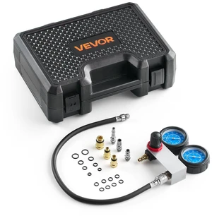 VEVOR Engine Cylinder Compression Tester Kit, Pressure Gauge Range of 0-100 PSI, Automotive Leak Down Tester Kit with 4 Adapters & Air Fittings, Pressure Check & Leakage Rate Test on Cars, Motorcycles VEVOR Engine Cylinder Compression Tester Kit, Pressure Gauge Range of 0-100 PSI, Automotive Leak Down Tester Kit with 4 Adapters & Air Fittings, Pressure Check & Leakage Rate Test on Cars, Motorcycles