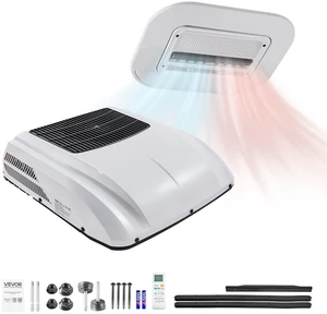 VEVOR Truck Air Conditioner, 12V 10000 BTU RV Rooftop AC Unit, 350 m³/h Airflow, Cooling & Heating 2 in 1 Function Cab Air Conditioner, Quiet A/C Unit for Semi Truck Trailer Motorhome Tractor Caravan VEVOR Truck Air Conditioner, 12V 10000 BTU RV Rooftop AC Unit, 350 m³/h Airflow, Cooling & Heating 2 in 1 Function Cab Air Conditioner, Quiet A/C Unit for Semi Truck Trailer Motorhome Tractor Caravan
