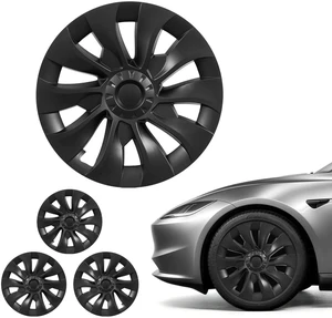 VEVOR Hubcaps Wheel Covers for 2017-2023 Tesla Model 3, 18 Inch Set of 4 Wheel Rim Cover Hubcaps OEM Style Replacement, R18 Size Snap On Car Hub Caps, Premium 10-Spoke ABS Tire Rim Caps, Matte Black VEVOR Hubcaps Wheel Covers for 2017-2023 Tesla Model 3, 18 Inch Set of 4 Wheel Rim Cover Hubcaps OEM Style Replacement, R18 Size Snap On Car Hub Caps, Premium 10-Spoke ABS Tire Rim Caps, Matte Black