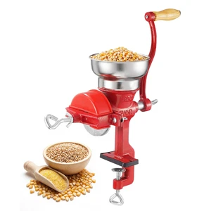 VEVOR Manual Grain Mill with Low Hopper, Hand-Crank Corn Grinder, Heavy Duty Cast Iron Wheat Grinding Mill with Stable Table Clamp & Dust Cover for Grains Spices Coffee Beans Nuts VEVOR Manual Grain Mill with Low Hopper, Hand-Crank Corn Grinder, Heavy Duty Cast Iron Wheat Grinding Mill with Stable Table Clamp & Dust Cover for Grains Spices Coffee Beans Nuts