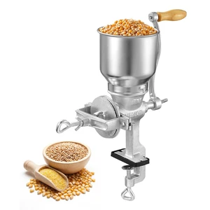 VEVOR Manual Grain Mill with High Hopper, Hand-Crank Corn Grinder, Heavy Duty Cast Iron Wheat Grinding Mill with Stable Table Clamp for Grains Spices Coffee Beans Nuts VEVOR Manual Grain Mill with High Hopper, Hand-Crank Corn Grinder, Heavy Duty Cast Iron Wheat Grinding Mill with Stable Table Clamp for Grains Spices Coffee Beans Nuts