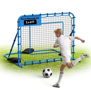 VEVOR Soccer Rebounder Net, Quick-Switch Angle Soccer Goal Rebounder for Control, Passing Practice, Heavy-Duty Iron Frame & PE Net, Easy Setup Ball Training Aids & Equipment for Teens&Adults,5 x 4 ft VEVOR Soccer Rebounder Net, Quick-Switch Angle Soccer Goal Rebounder for Control, Passing Practice, Heavy-Duty Iron Frame & PE Net, Easy Setup Ball Training Aids & Equipment for Teens&Adults,5 x 4 ft