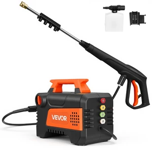 VEVOR Electric Pressure Washer, 1958 Max PSI 2.5 Max GPM, Portable Power Washer with 4 Nozzles, Metal Extension Wand, Commercial-Grade 5-Piston Plunger Pump, High Pressure for Cars,Driveways,Patios VEVOR Electric Pressure Washer, 1958 Max PSI 2.5 Max GPM, Portable Power Washer with 4 Nozzles, Metal Extension Wand, Commercial-Grade 5-Piston Plunger Pump, High Pressure for Cars,Driveways,Patios