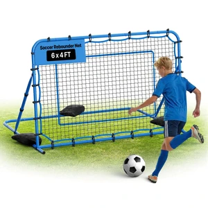 VEVOR Soccer Rebounder Net, Quick-Switch Angle Soccer Goal Rebounder for Control, Passing Practice, Heavy-Duty Iron Frame & PE Net, Easy Setup Ball Training Aids & Equipment for Teens&Adults,6 x 4 ft VEVOR Soccer Rebounder Net, Quick-Switch Angle Soccer Goal Rebounder for Control, Passing Practice, Heavy-Duty Iron Frame & PE Net, Easy Setup Ball Training Aids & Equipment for Teens&Adults,6 x 4 ft