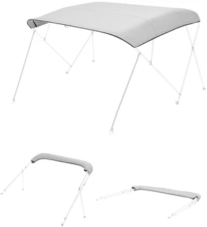 VEVOR 4 Bow Bimini Top Replacement Cover, 8 ft Long, Durable 600D Marine Grade Waterproof Sun Shade Boat Canopy with Storage Boot, Easy Install Zipper Sleeve Awning, 96"L x (91"-96")W, Gray (No Frame) VEVOR 4 Bow Bimini Top Replacement Cover, 8 ft Long, Durable 600D Marine Grade Waterproof Sun Shade Boat Canopy with Storage Boot, Easy Install Zipper Sleeve Awning, 96"L x (91"-96")W, Gray (No Frame)