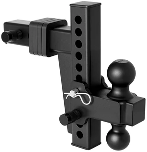 VEVOR Adjustable Trailer Hitch, Fit 2 Inch Receiver, Trailer Hitch Mount with 2 Inch & 2-5/16 Inch Balls, 18500 lbs GTW, 8 Inch Drop, Towing Ball Mounts for RVs, Off-Road Vehicles and Trucks, Black VEVOR Adjustable Trailer Hitch, Fit 2 Inch Receiver, Trailer Hitch Mount with 2 Inch & 2-5/16 Inch Balls, 18500 lbs GTW, 8 Inch Drop, Towing Ball Mounts for RVs, Off-Road Vehicles and Trucks, Black