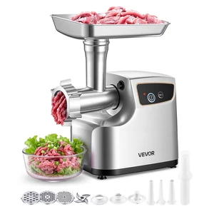 VEVOR Electric Meat Grinder, 5 Lbs/Min Capacity, #8 Meat Mincer with 3 Grinding Plates, 3 Sausage Stuffing Tubes & Kubbe Kit, 700W/0.77HP Sausage Stuffer Maker for Home Kitchens, ETL Listed VEVOR Electric Meat Grinder, 5 Lbs/Min Capacity, #8 Meat Mincer with 3 Grinding Plates, 3 Sausage Stuffing Tubes & Kubbe Kit, 700W/0.77HP Sausage Stuffer Maker for Home Kitchens, ETL Listed