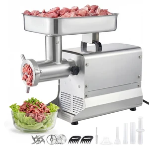 VEVOR Commercial Meat Grinder, 13 Lbs/Min Capacity, #22 Electric Meat Mincer with 3 Plates, 3 Sausage Stuffing Tubes, 750W/1HP Stainless Steel Sausage Maker for Home Kitchen & Restaurants, ETL Listed VEVOR Commercial Meat Grinder, 13 Lbs/Min Capacity, #22 Electric Meat Mincer with 3 Plates, 3 Sausage Stuffing Tubes, 750W/1HP Stainless Steel Sausage Maker for Home Kitchen & Restaurants, ETL Listed