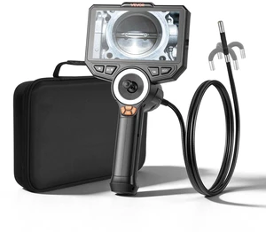 VEVOR Articulating Endoscope with Light, 4-Way 360° Articulated Borescope Camera, 6" HD IPS Screen, 1920 x 1080 Lens, 8X Zoom, 7000mAh Battery, IP67 Waterproof for Auto, Plumbing (4.9FT Snake Cable) VEVOR Articulating Endoscope with Light, 4-Way 360° Articulated Borescope Camera, 6" HD IPS Screen, 1920 x 1080 Lens, 8X Zoom, 7000mAh Battery, IP67 Waterproof for Auto, Plumbing (4.9FT Snake Cable)