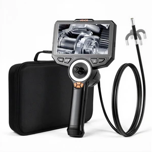 VEVOR Articulating Endoscope with Light, 4-Way 360° Articulated Borescope Camera, 0.24" Slim Lens 1920 x 1080, 6" HD IPS Screen, 7000mAh Battery, IP67 Waterproof for Automotive & Mechanical Inspection VEVOR Articulating Endoscope with Light, 4-Way 360° Articulated Borescope Camera, 0.24" Slim Lens 1920 x 1080, 6" HD IPS Screen, 7000mAh Battery, IP67 Waterproof for Automotive & Mechanical Inspection