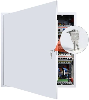 VEVOR Access Panel for Drywall, 25.2 x 25.2 in Galvanized Steel Access Door, Easy Install Hinged Service Panel with Key, for Ceiling Plumbing Electrical, 24.4 x 24.4 in Cutout Size, White VEVOR Access Panel for Drywall, 25.2 x 25.2 in Galvanized Steel Access Door, Easy Install Hinged Service Panel with Key, for Ceiling Plumbing Electrical, 24.4 x 24.4 in Cutout Size, White