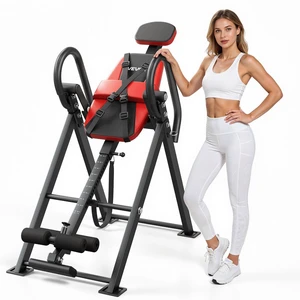 VEVOR Inversion Table, 300 lbs Capacity Heavy Duty Inverted Table, Back Inverter Stretcher with Dual-Roller Locking, Decompression Tables for Shoulders, Neck, Back, Multi-Angle Adjustable Tether Strap VEVOR Inversion Table, 300 lbs Capacity Heavy Duty Inverted Table, Back Inverter Stretcher with Dual-Roller Locking, Decompression Tables for Shoulders, Neck, Back, Multi-Angle Adjustable Tether Strap