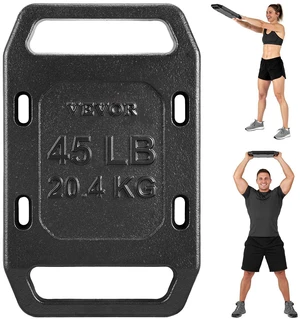 VEVOR Cast Iron Ruck Weights for Backpack, 45LB Single Ruck Plate, Weight Plate with Smooth Handle, Textured Finish for Rucking, Hiking, Swings, Strength Training, Weightlifting, Fitness Workout VEVOR Cast Iron Ruck Weights for Backpack, 45LB Single Ruck Plate, Weight Plate with Smooth Handle, Textured Finish for Rucking, Hiking, Swings, Strength Training, Weightlifting, Fitness Workout