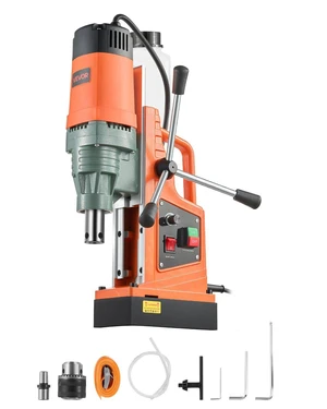 VEVOR Magnetic Drill, 1550W Motor 2 in Coring Diameter, 2922 lbf Magnetic Force, 0-550 RPM Variable Speed, Portable Electric Mag Drill Press Drilling Machine for Metal Surface, Home Improvement VEVOR Magnetic Drill, 1550W Motor 2 in Coring Diameter, 2922 lbf Magnetic Force, 0-550 RPM Variable Speed, Portable Electric Mag Drill Press Drilling Machine for Metal Surface, Home Improvement