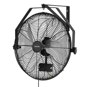 VEVOR Wall Mount Fan, 18 in Wall Mounted Hanging Fan with IP44-rated Protection, 3-Speed, Long Airflow Distance, Adjustable Rotation Angle, Powerful for Industry, Commercial, Garage, Workshop VEVOR Wall Mount Fan, 18 in Wall Mounted Hanging Fan with IP44-rated Protection, 3-Speed, Long Airflow Distance, Adjustable Rotation Angle, Powerful for Industry, Commercial, Garage, Workshop