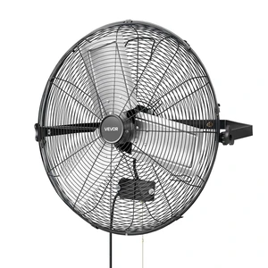 VEVOR Wall Mount Fan, 24 in Wall Mounted Hanging Fan, 3-Speed, Long Airflow Distance, Adjustable Rotation Angle, Mechanical Control, Powerful for Industry, Commercial, Garage, Workshop, Gym, Black VEVOR Wall Mount Fan, 24 in Wall Mounted Hanging Fan, 3-Speed, Long Airflow Distance, Adjustable Rotation Angle, Mechanical Control, Powerful for Industry, Commercial, Garage, Workshop, Gym, Black