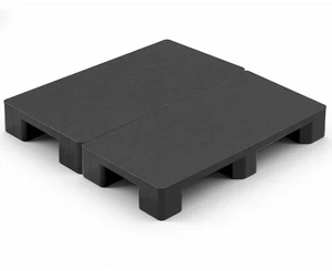 VEVOR Plastic Pallets, 2 Pcs Plastic Pallets for Basement Storage, Lightweight Waterproof Floor Storage Pad for Indoor Outdoor Supermarket Warehouse, Support up to 2205 lbs, 39.4"x19.7"x5.4", Black VEVOR Plastic Pallets, 2 Pcs Plastic Pallets for Basement Storage, Lightweight Waterproof Floor Storage Pad for Indoor Outdoor Supermarket Warehouse, Support up to 2205 lbs, 39.4"x19.7"x5.4", Black