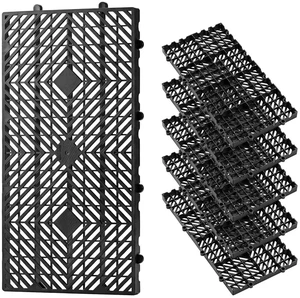 VEVOR Plastic Pallets, 6 Pcs Plastic Pallets for Basement Storage, Nestable Lightweight Waterproof Storage Pad with Breathable Grid for Indoor Outdoor Supermarket Warehouse, 23.6"x11.8"x1.2", Black VEVOR Plastic Pallets, 6 Pcs Plastic Pallets for Basement Storage, Nestable Lightweight Waterproof Storage Pad with Breathable Grid for Indoor Outdoor Supermarket Warehouse, 23.6"x11.8"x1.2", Black