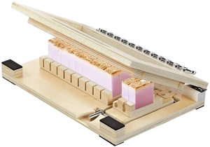 VEVOR Soap Cutter, Cut 1-12 Bars, Precisely and Accurately Cut 1" Bars, Wood Frame With Stainless Steel Wire, with Extra Wires, Multi Handmade Soap Wire Cutter for Candles, DIY Making Cutting Tool VEVOR Soap Cutter, Cut 1-12 Bars, Precisely and Accurately Cut 1" Bars, Wood Frame With Stainless Steel Wire, with Extra Wires, Multi Handmade Soap Wire Cutter for Candles, DIY Making Cutting Tool