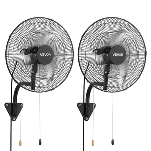 VEVOR Wall Mount Fan, 18 in Wall Mounted Hanging Fan Oscillating, 3-Speed, Long Airflow Distance, Adjustable Rotation Angle, Mechanical Powerful for Industry, Commercial, Garage, Workshop, Gym, 2 Pack VEVOR Wall Mount Fan, 18 in Wall Mounted Hanging Fan Oscillating, 3-Speed, Long Airflow Distance, Adjustable Rotation Angle, Mechanical Powerful for Industry, Commercial, Garage, Workshop, Gym, 2 Pack
