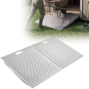 VEVOR Threshold Ramp for Doorways, 29.5 x 24.3 in, Platform Aluminum Wheelchair Ramp, Non-Slip Door Threshold Ramps, 750 lbs Load Capacity, for Home Steps, Curbs, Wheelchairs, Walkers, Scooter, Carts VEVOR Threshold Ramp for Doorways, 29.5 x 24.3 in, Platform Aluminum Wheelchair Ramp, Non-Slip Door Threshold Ramps, 750 lbs Load Capacity, for Home Steps, Curbs, Wheelchairs, Walkers, Scooter, Carts