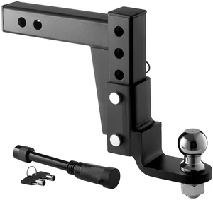 VEVOR Trailer Hitch Ball Mount, Fit 2-Inch Receiver, Adjustable Trailer Hitch with 2 Inch Ball & Pin, 7500 lbs GTW, 9.5 Inch Drop, Towing Ball Mounts for RVs, Off-Road Vehicles and Trucks, Black VEVOR Trailer Hitch Ball Mount, Fit 2-Inch Receiver, Adjustable Trailer Hitch with 2 Inch Ball & Pin, 7500 lbs GTW, 9.5 Inch Drop, Towing Ball Mounts for RVs, Off-Road Vehicles and Trucks, Black
