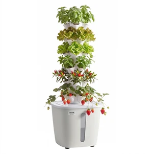 VEVOR Hydroponic Tower, 30 Pods 6 Tiers Hydroponics Growing System Kit with App Control, Vertical Home Garden with 20L Water Tank & Pump, Planter Germination Kit for Indoor Herbs, Fruits, Vegetables VEVOR Hydroponic Tower, 30 Pods 6 Tiers Hydroponics Growing System Kit with App Control, Vertical Home Garden with 20L Water Tank & Pump, Planter Germination Kit for Indoor Herbs, Fruits, Vegetables