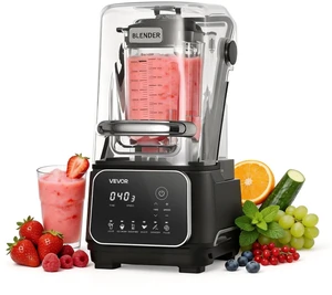 VEVOR Blender, 68 oz Professional Countertop Blenders with Shield, 2200W 26000RPM Kitchen Food Processor Combo, Self-Cleaning, Speed Adjustable, 6 Preset Menu for Smoothies, Ice Crushing, Puree, Black VEVOR Blender, 68 oz Professional Countertop Blenders with Shield, 2200W 26000RPM Kitchen Food Processor Combo, Self-Cleaning, Speed Adjustable, 6 Preset Menu for Smoothies, Ice Crushing, Puree, Black