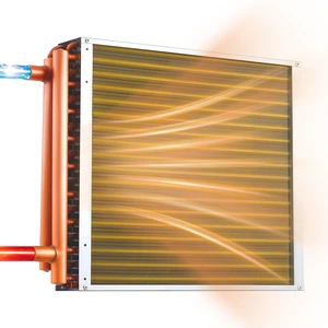 VEVOR Water to Air Heat Exchanger, 18 x 18 in Finned Tube HVAC Heat Exchanger Coil with Copper Tubes & Aluminum Fins, 120K BTU Output for Outdoor Wood Furnace, Hydronic Heating & Cooling Systems VEVOR Water to Air Heat Exchanger, 18 x 18 in Finned Tube HVAC Heat Exchanger Coil with Copper Tubes & Aluminum Fins, 120K BTU Output for Outdoor Wood Furnace, Hydronic Heating & Cooling Systems