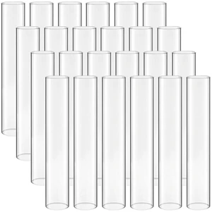 VEVOR Hurricane Glass Cylinders Set of 24, 2.56 x 13.78 in Tall Clear Glass Candle Covers, High Borosilicate Glass Sleeves for Pillar Candles, Wedding Centerpieces, Home Decor, Party, Wind Protection VEVOR Hurricane Glass Cylinders Set of 24, 2.56 x 13.78 in Tall Clear Glass Candle Covers, High Borosilicate Glass Sleeves for Pillar Candles, Wedding Centerpieces, Home Decor, Party, Wind Protection