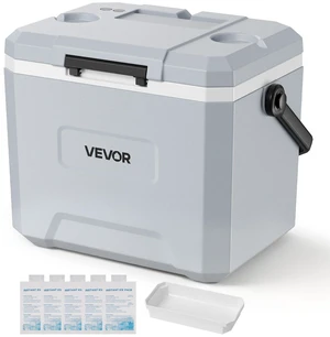 VEVOR Hard Cooler, 24QT Portable Cooler, Leak-Resistant Coolbox Keeps Contents Cool for 48 Hours, Insulated Chests with Ice Retention and Heavy-Duty Handle, Ultra-Light for Camping, Concerts, Sports VEVOR Hard Cooler, 24QT Portable Cooler, Leak-Resistant Coolbox Keeps Contents Cool for 48 Hours, Insulated Chests with Ice Retention and Heavy-Duty Handle, Ultra-Light for Camping, Concerts, Sports