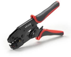 VEVOR Crimping Tool, 22-10 AWG Ratcheting Wire Crimper Tool, Labor-Saving Electrical Terminal Crimp Pliers with Clear Metric & AWG Markings, Quick Release, Adjustable Force for Multiple Terminals VEVOR Crimping Tool, 22-10 AWG Ratcheting Wire Crimper Tool, Labor-Saving Electrical Terminal Crimp Pliers with Clear Metric & AWG Markings, Quick Release, Adjustable Force for Multiple Terminals