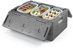 VEVOR Collapsible Insulated Food Warmer, 40 Qt Non-Electrical Thermal Carrier, Lightweight and High-rigidity EPP Hot Box, for Delivery, Transport, Catering BBQ Event, Keeps Warm/Cold 4 Hours (Gray) VEVOR Collapsible Insulated Food Warmer, 40 Qt Non-Electrical Thermal Carrier, Lightweight and High-rigidity EPP Hot Box, for Delivery, Transport, Catering BBQ Event, Keeps Warm/Cold 4 Hours (Gray)