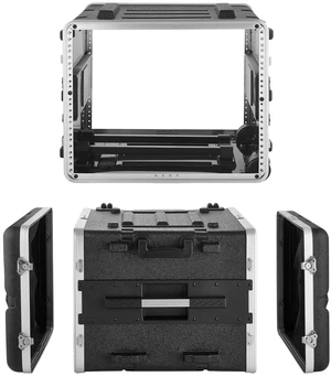 VEVOR 8U Rack Case, Standard 19 in Depth, Rolling Server Cabinet with Wheels, ABS Construction, Retractable Handle, Latches, for Amplifier (7U Rack Space + 1U Wheel Space), 18.4 in Internal Depth VEVOR 8U Rack Case, Standard 19 in Depth, Rolling Server Cabinet with Wheels, ABS Construction, Retractable Handle, Latches, for Amplifier (7U Rack Space + 1U Wheel Space), 18.4 in Internal Depth